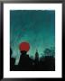 Scarlet Streetlight With Chrysler Building by Robert Cattan Limited Edition Pricing Art Print