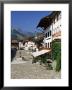 Main Street And 17Th Century Houses, Gruyeres, Fribourg Canton, Switzerland by Gavin Hellier Limited Edition Print