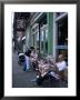 Young People Outside The Colonial Cafe In Nolita Neighbourhood, Manhattan, New York, Usa by Yadid Levy Limited Edition Print