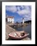 Lighthouse On Waterfront, Port Sauzon, Belle Ile En Mer, Brittany, France by Guy Thouvenin Limited Edition Print