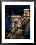 The Chain Bridge From The Terrace Of The Royal Palace In Budapest, Hungary by Martin Moos Limited Edition Print