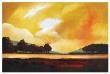 Yellow Sky Over The Lake by Judith D'agostino Limited Edition Pricing Art Print