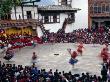 Dancers, Wangdi Phodrang Dzong, Wangdi Phodrang Festival/Tsechu, Himalayan Kingdom, Bhutan by Lincoln Potter Limited Edition Print