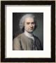 Portrait Of Jean Jacques Rousseau (1712-78) by Maurice Quentin De La Tour Limited Edition Print