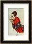 Portrait Of The Actress Marga Boerner With Compact, 1917 by Egon Schiele Limited Edition Print