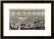 Circus Performers Riding Horses In The Ring At Franconi's Circus Paris In Front Of A Huge Audience by J. Mottram Limited Edition Print