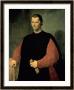 Portrait Of Niccolo Machiavelli by Santi Di Tito Limited Edition Print