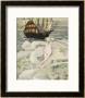 The Little Mermaid Watches A Ship by Anne Anderson Limited Edition Print