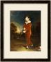 Portrait Of A Young Boy In A Red Suit, Holding A Bow And Arrow by Arthur William Devis Limited Edition Print