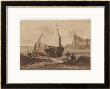 Shoreline Fishing Scene With Small Fishing Boats Beached On The Sand by Ponroy Limited Edition Pricing Art Print