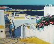 Mykonos : Descente Sur Le Port by Jean Claude Quilici Limited Edition Print