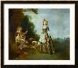 The Dance, Oil On Canvas (Around 1719?) by Jean Antoine Watteau Limited Edition Print