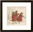 Three Girls Set Off To Go Skating by Kate Greenaway Limited Edition Pricing Art Print