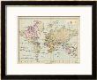 World Map Showing The European Colonies by F.S. Weller Limited Edition Print