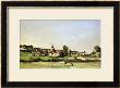 An Extensive Landscape With A Ploughman And A Village Beyond, 1887 by Henri-Joseph Harpignies Limited Edition Print