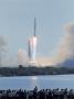 Launching Of Apollo 11 Viewed From Across River By Group Of People by Leonard Mccombe Limited Edition Print