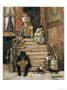 On The Steps by George B. Luks Limited Edition Pricing Art Print