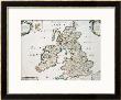 Map Of Britain And Ireland, Published Paris 1640 by Nicolas Sanson D'abbeville Limited Edition Pricing Art Print