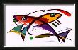 A Colorful Golden And Orange Koi Fish Swimming Underwater by Alfred Gockel Limited Edition Pricing Art Print