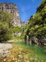 The Clear Waters Of The Voidomatis River In The Vikos Gorge In Spring, Zagoria, Epirus, Greece, Eur by Lizzie Shepherd Limited Edition Print