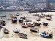 Fishing Boats Stranded In Harbour At Low Tide by Gavin Gough Limited Edition Pricing Art Print