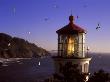 Seagulls Flying Around A Lighthouse by Fogstock Llc Limited Edition Print