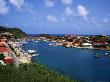 Aerial View Of Gustavia Port, St. Barts, Fwi by Bill Bachmann Limited Edition Print