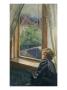 Woman At The Window, 1891 (Oil On Canvas) by Kalle Lochen Limited Edition Print
