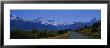 Road Running Through A Landscape, Mt. Cook, Southern Alps, New Zealand by Panoramic Images Limited Edition Pricing Art Print