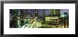 Buildings Lit Up At Night, Singapore by Panoramic Images Limited Edition Pricing Art Print