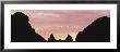 Silhouette Of Mule Ears Peak At Sunrise, Chisos Mountains, Big Bend National Park, Texas, Usa by Panoramic Images Limited Edition Print