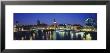 Buildings Lit Up At Dusk, Big Ben, Houses Of Parliament, Thames River, London, England by Panoramic Images Limited Edition Pricing Art Print