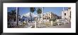 Palm Trees In Front Of A Building, Plaza Mayor, Trinidad, Cuba by Panoramic Images Limited Edition Print