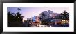 Buildings Lit Up At Dusk, Ocean Drive, Miami, Florida, Usa by Panoramic Images Limited Edition Print