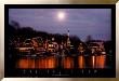 Philadelphia-Boathouse Row W Moon by Jerry Driendl Limited Edition Pricing Art Print