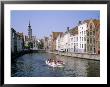 Boat Trips Along The Canals, Bruges (Brugge), Unesco World Heritage Site, Belgium by Roy Rainford Limited Edition Print