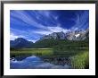 Cirrus Clouds Over Waterfowl Lake, Banff National Park, Alberta, Canada by Janis Miglavs Limited Edition Print