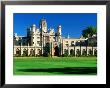 St. John's College Across Lawn, Cambridge, England by David Tomlinson Limited Edition Print