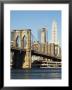 Brooklyn Bridge And Manhattan Skyline, New York City, New York, Usa by Amanda Hall Limited Edition Pricing Art Print