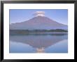 Mt. Fuji With Lenticular Cloud, Motosu Lake, Japan by Rob Tilley Limited Edition Print
