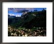 Ortisei Village And Peak Of Sassolungo In Dolomites, Ortisei, Trentino-Alto-Adige, Italy by Glenn Van Der Knijff Limited Edition Pricing Art Print