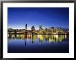 Portland Skyline Across The Willamette River, Oregon, Usa by Chuck Haney Limited Edition Print