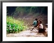 People Canoeing On River, East Sepik, Papua New Guinea by Peter Hendrie Limited Edition Print