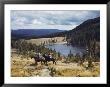Two Horsemen Ride Above Pecos Baldy Lake by Justin Locke Limited Edition Print