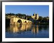 Papal Palace, Bridge And The River Rhone, Avignon, Provence, France by John Miller Limited Edition Print