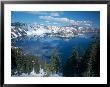 Crater Lake During A Cold Winter, Oregon, Usa by Janis Miglavs Limited Edition Print