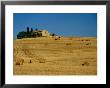 Hay Bales And Farm House Near Pienza, Pienza, Tuscany, Italy by Diana Mayfield Limited Edition Print