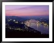 Evening View Over City And River Danube, Chain Bridge And Parliament, Hungary by Gavin Hellier Limited Edition Print