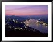 Evening View Over City And River Danube, Chain Bridge And Parliament, Hungary by Gavin Hellier Limited Edition Print