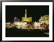 A Night View Of The Water And Light Show At The Bellagio Hotel by Heather Perry Limited Edition Print